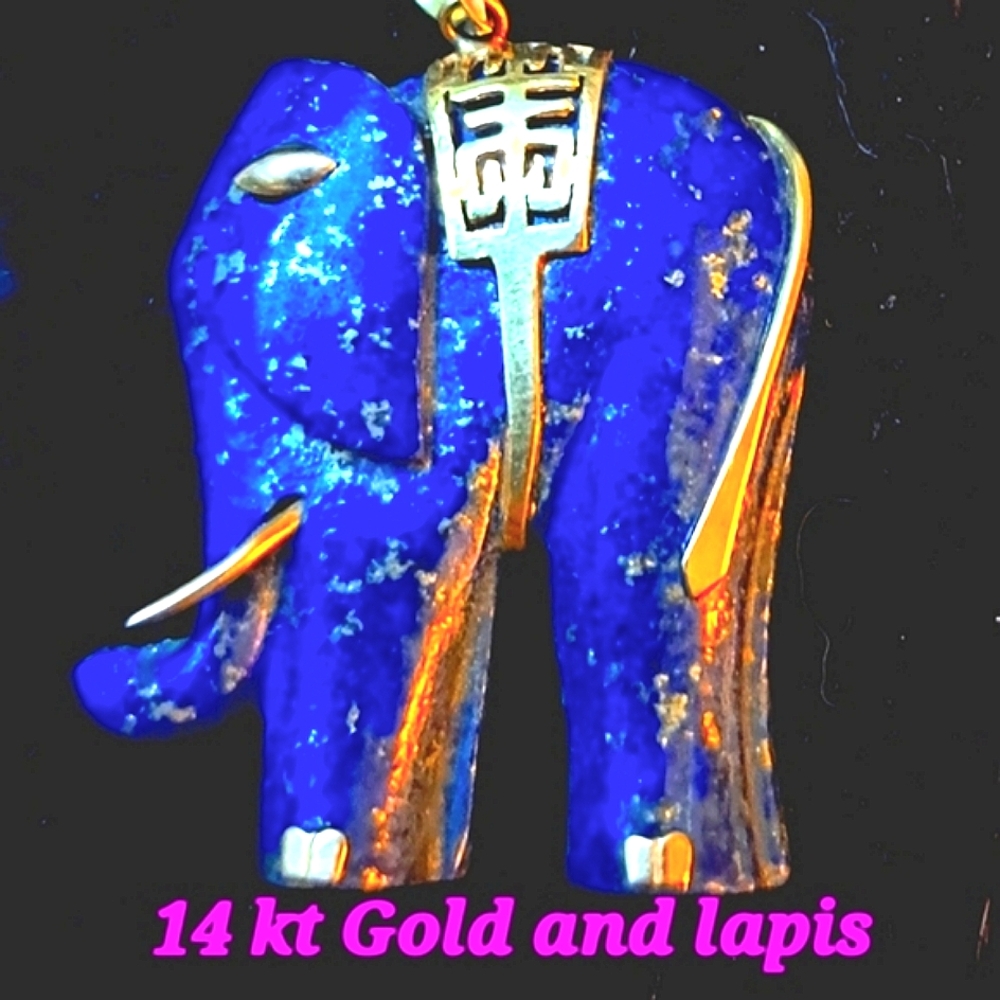 Lapis and 14kt necklace
